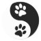 Yin Yang Dog Paws