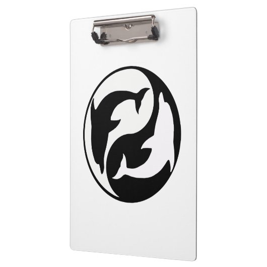 Yin Yang Dolphins Clipboard Klemmbrett (Links)