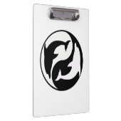 Yin Yang Dolphins Clipboard Klemmbrett (Rechts)