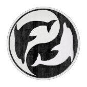 Yin Yang Dolphins Cutting Board Schneidebrett (Vorderseite)