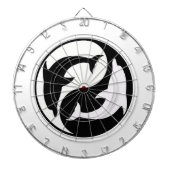 Yin Yang Dolphins Dart Board Dartscheibe (vorne)