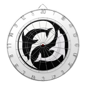Yin Yang Dolphins Dart Board Dartscheibe