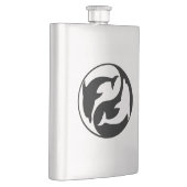 Yin Yang Dolphins Flask Flachmann (Rechts)