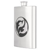 Yin Yang Dolphins Flask Flachmann (Links)