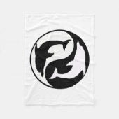 Yin Yang Dolphins Fleece Blanket (Vorderseite)
