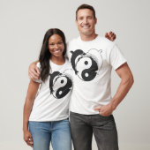 Yin Yang Dolphins Schwarz/Weiß T-Shirt (Unisex)