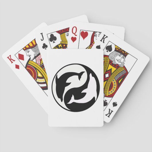 Yin Yang Dolphins Spielkarten (Rückseite)