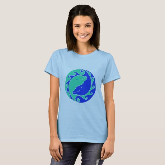 Yin-Yang Dolphins T - Shirt (Vorne ganz)