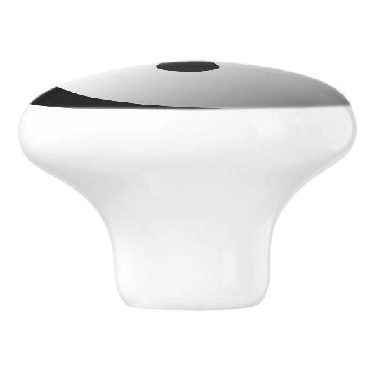 Yin Yang Door Knob Cabinet Pull Keramikknauf (Seitenansicht)