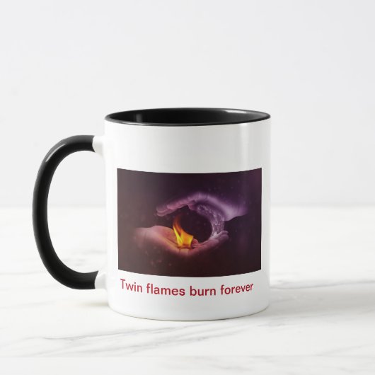 Yin-Yang Doppelflammen-Kaffee-Tasse Tasse (Links)