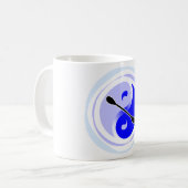 Yin-Yang doppeltes Blatt Kaffeetasse (Vorderseite Links)
