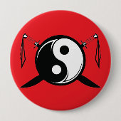 Yin Yang Double Broadsword Button (Vorderseite)