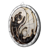 Yin Yang Double Dragon Dartscheibe (Vorderseite rechts)