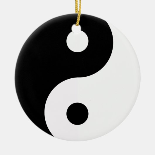Yin Yang Double Sided Ornament Round (Vorne)