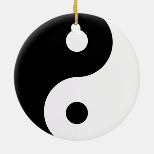 Yin Yang Double Sided Ornament Round (Hinten)
