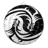 Yin Yang Drache Dartscheibe (vorne)