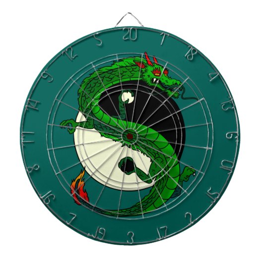 Yin Yang Drache Dartscheibe (vorne)