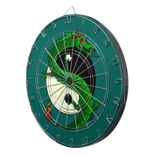 Yin Yang Drache Dartscheibe (Vorderseite rechts)