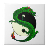Yin Yang Drache Fliese (Vorderseite)