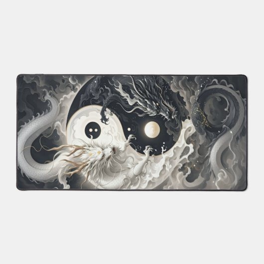 Yin-Yang-Drache Schreibtischunterlage (Vorderseite)