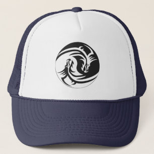 Yin Yang Drache-Stammes- Truckerkappe