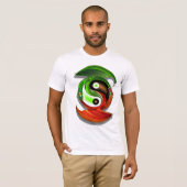 Yin Yang Drache T-Shirt (Vorne ganz)