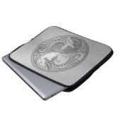Yin Yang Drachen, Edelstahl Laptopschutzhülle (Vorne Knopf)
