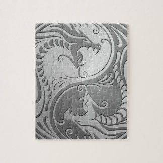 Yin Yang Drachen, Edelstahl Puzzle