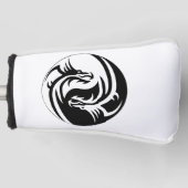 Yin-Yang-Drachen Golf Headcover (Vorderseite)