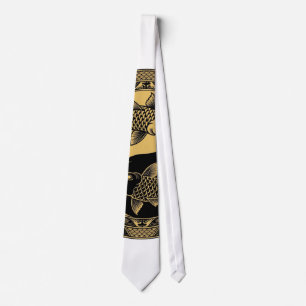 Yin Yang Drachen Grafik T-Shirt Krawatte