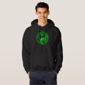 Yin Yang Drachen, grün Hoodie (Vorne ganz)