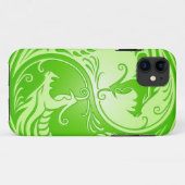 Yin Yang Drachen, hellgrün Case-Mate iPhone Hülle (Rückseite (Horizontal))
