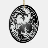 Yin Yang Drachen Keramikornament (Rechts)