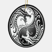 Yin Yang Drachen Keramikornament (Links)