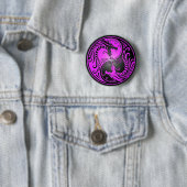 Yin Yang Drachen, lila und schwarz Button (Beispiel)