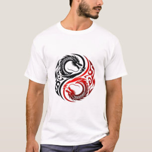 Yin Yang Drachen T-Shirt