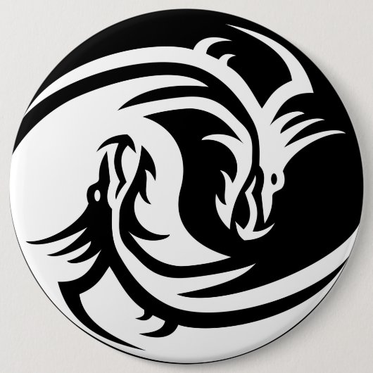 Yin Yang Dragon Button (Vorderseite)