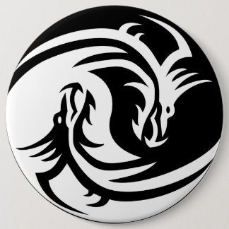 Yin Yang Dragon Button