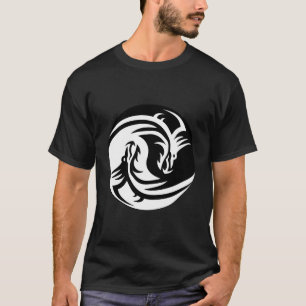 Yin Yang Dragon Chaos Orden Energie Gleichgewicht T-Shirt