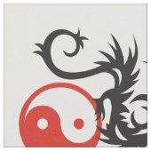 Yin & Yang Dragon Energy + Ihr Backgr. Ideen Stoff (Nahaufnahme)