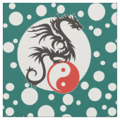 Yin & Yang Dragon Energy + Ihr Backgr. Ideen Stoff (Nahaufnahme)