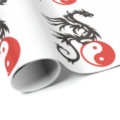 Yin & Yang Dragon Geschenkpapier (Rolleneckpunkt)