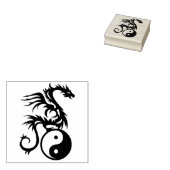 Yin & Yang Dragon + Ihre Ideen Gummistempel (Stempel)