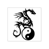 Yin & Yang Dragon + Ihre Ideen Gummistempel (Prägung)