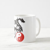 Yin & Yang Dragon Kaffeetasse (VorderseiteRechts)