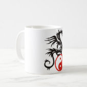 Yin & Yang Dragon Kaffeetasse (Vorderseite Links)