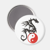 Yin & Yang Dragon Magnet (Vorderseite/Rückseite)