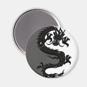 Yin Yang Dragon Magnet (Vorderseite/Rückseite)