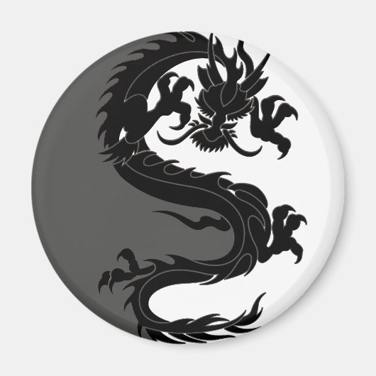 Yin Yang Dragon Magnet (Vorne)