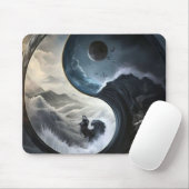 Yin Yang Dragon Mousepad (Mit Mouse)